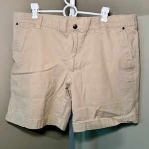 Columbia Mens Tan‎ Khaki Utility Hiking Shorts 40W 6-Pocket Outdoor Gorpcore